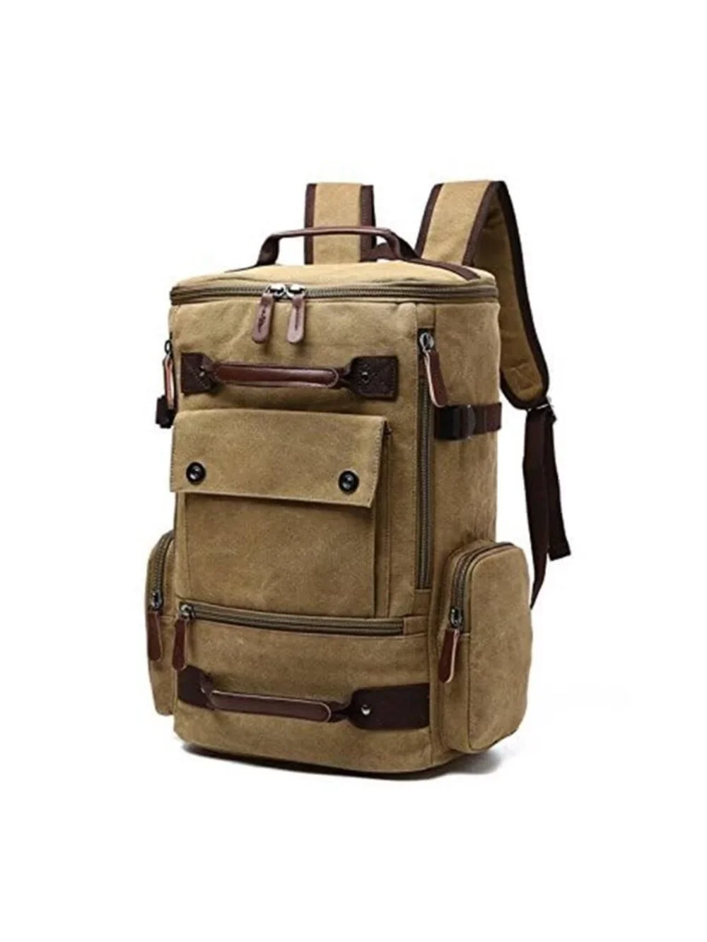 Men's Vintage Canvas Backpack Casual Travel Rucksack 15.6inch Laptop